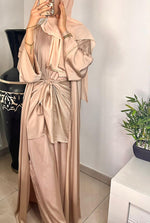 Abaya Satin beige