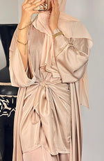 Abaya Satin beige