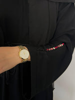 Abaya de Dubaï avec détails marocains