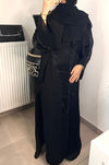 Abaya de Dubaï noir classe