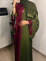 Abaya de Dubaï avec grandes manches