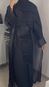 Abaya de Dubaï noir classe