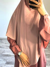 Khimar de Médine rose