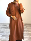 Robe sport marron